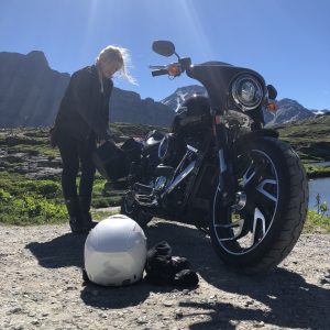 The Girl On A Bike Tour1 2018 Sport glide Motorcycle Harley Davidson panniers e1532067564661