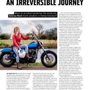 The girl on a bike vanessa ruck harley davidson how it started about me hog magazine