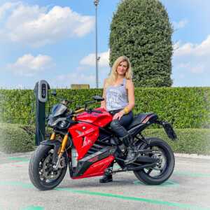 the girl on a bike energica ribelle rs review misano motoe