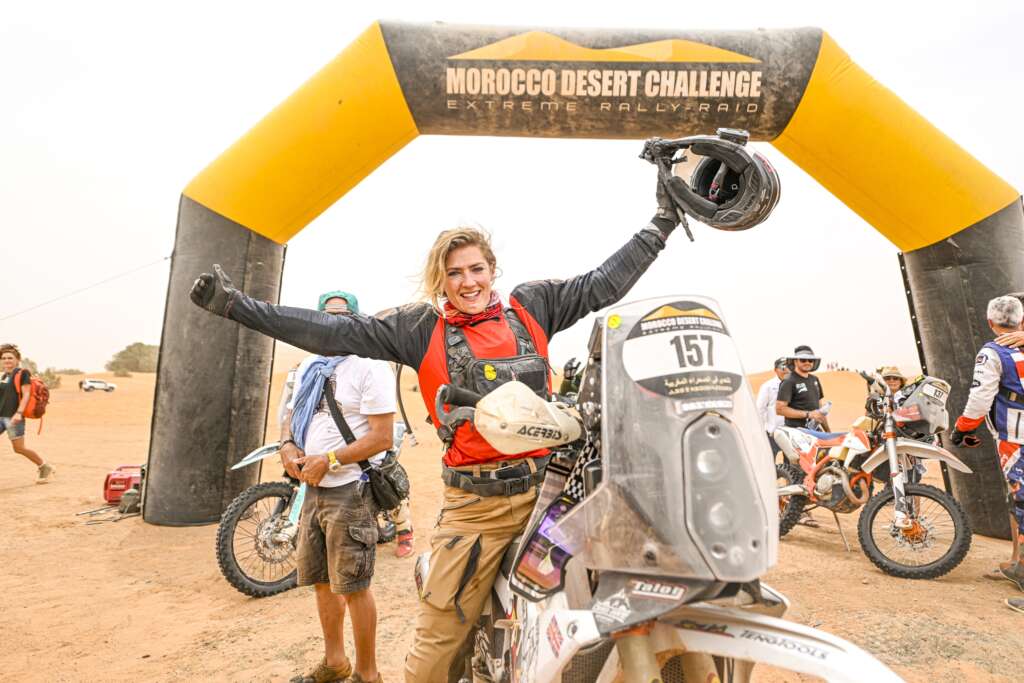 Morocco Desert Challenge finish line - Vanessa Ruck