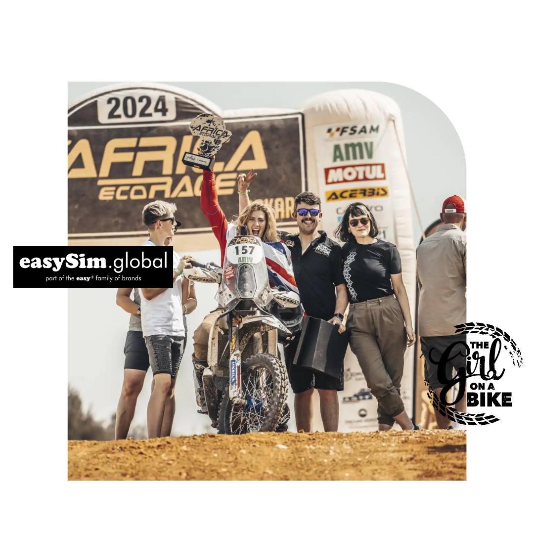 EasySim.global: The Girl on a Bike completes the Africa Eco Race