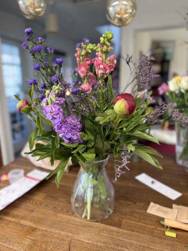 Beautiful vase of Freddie's Flowers